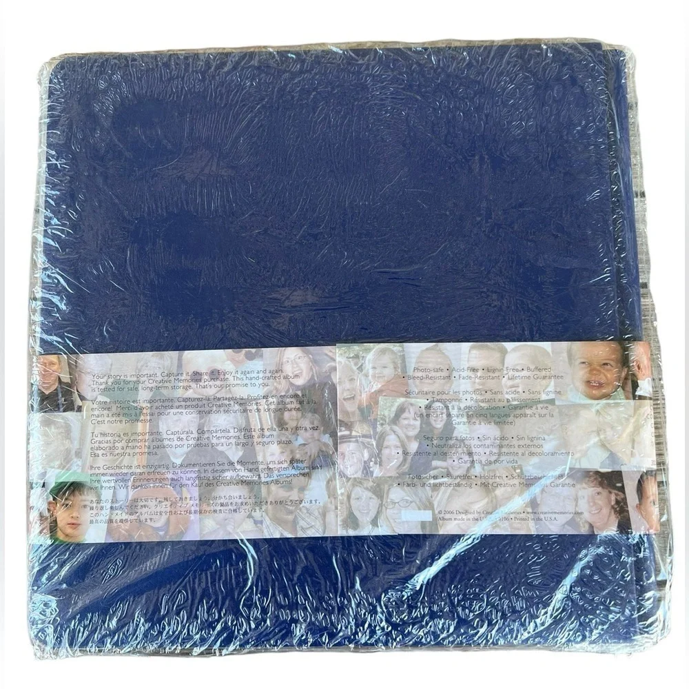 Creative Memories Premier Scrapbooking Album Navy Blue 12” x 12” NIP